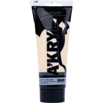 Acrylic A'kryl paint - Renesans - naples yellow, 200 ml