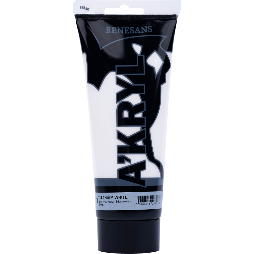 Farba akrylowa A'kryl - Renesans - biel tytanowa, 200 ml