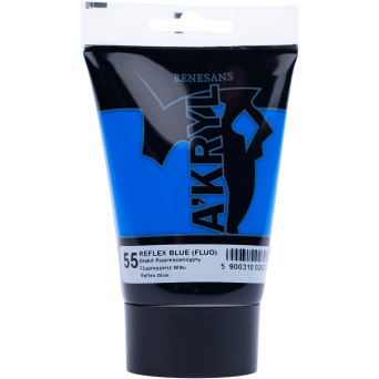 Farba akrylowa A'kryl - Renesans - błękit fluorescencyjny, 100 ml