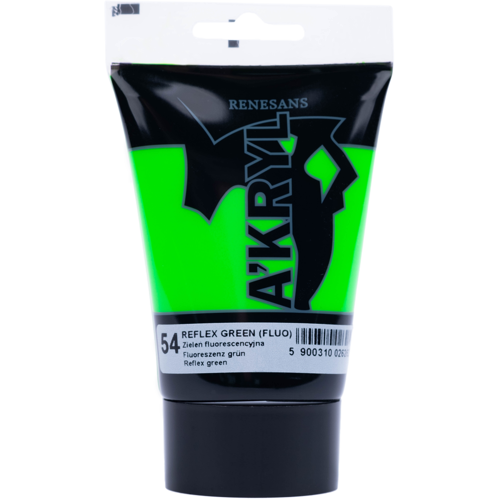 Farba akrylowa A'kryl - Renesans - zieleń fluorescencyjna, 100 ml