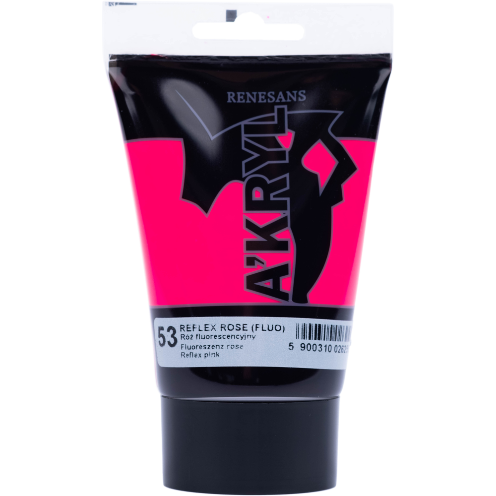 Acrylic A'kryl paint - Renesans - reflex pink, 100 ml