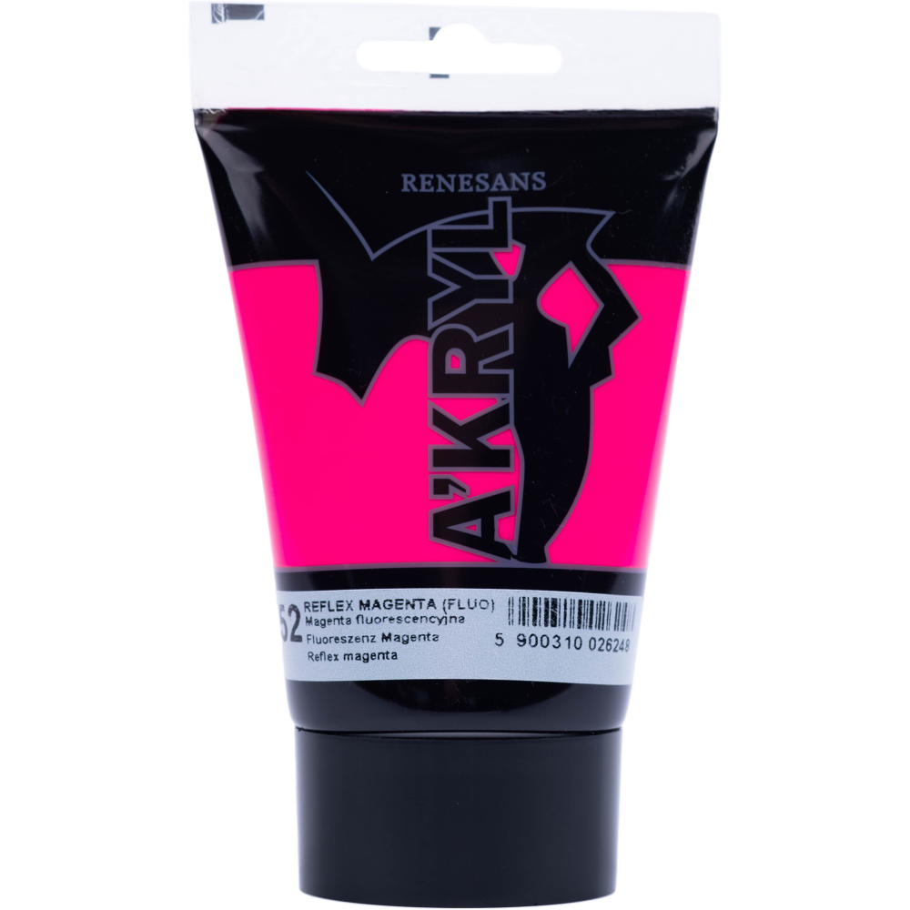 Acrylic A'kryl paint - Renesans - reflex magenta, 100 ml