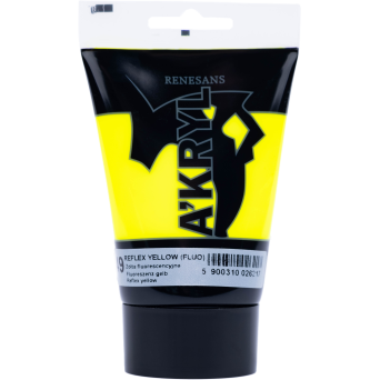 Farba akrylowa A'kryl - Renesans - żółć fluorescencyjna, 100 ml