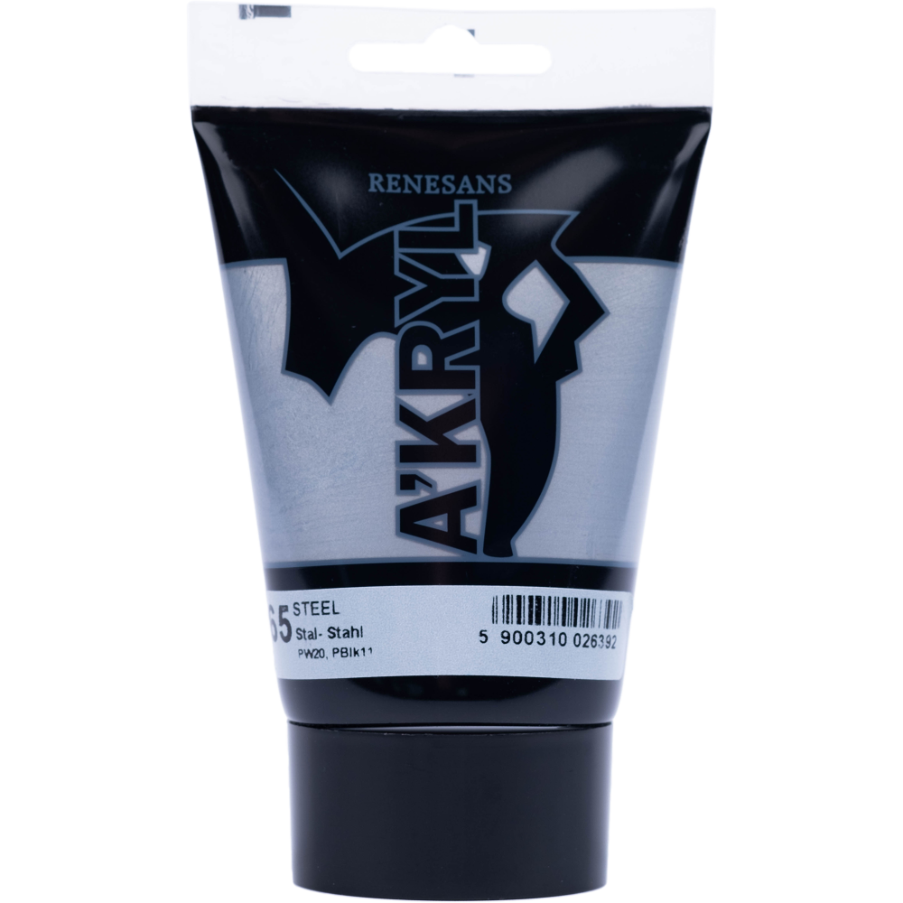 Acrylic A'kryl paint - Renesans - steel, 100 ml