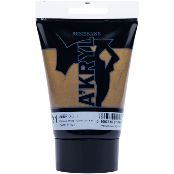 Farba akrylowa A'kryl metaliczna - Renesans - ciemnozłota, 100 ml
