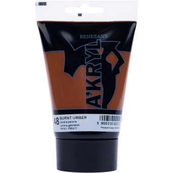 Farba akrylowa A'kryl - Renesans - umbra palona, 100 ml