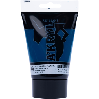 Acrylic A'kryl paint - Renesans - ultramarine green, 100 ml
