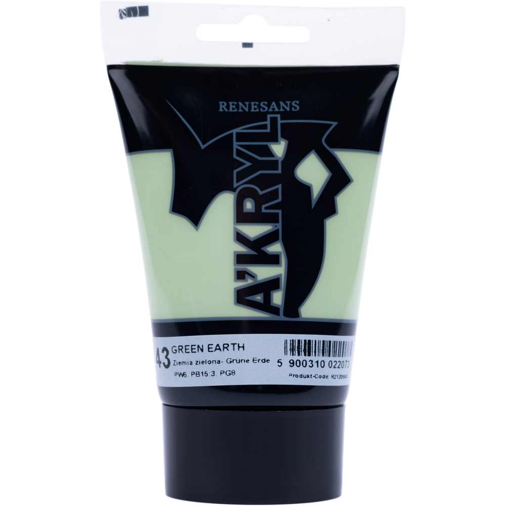 Farba akrylowa A'kryl - Renesans - ziemia zielona, 100 ml