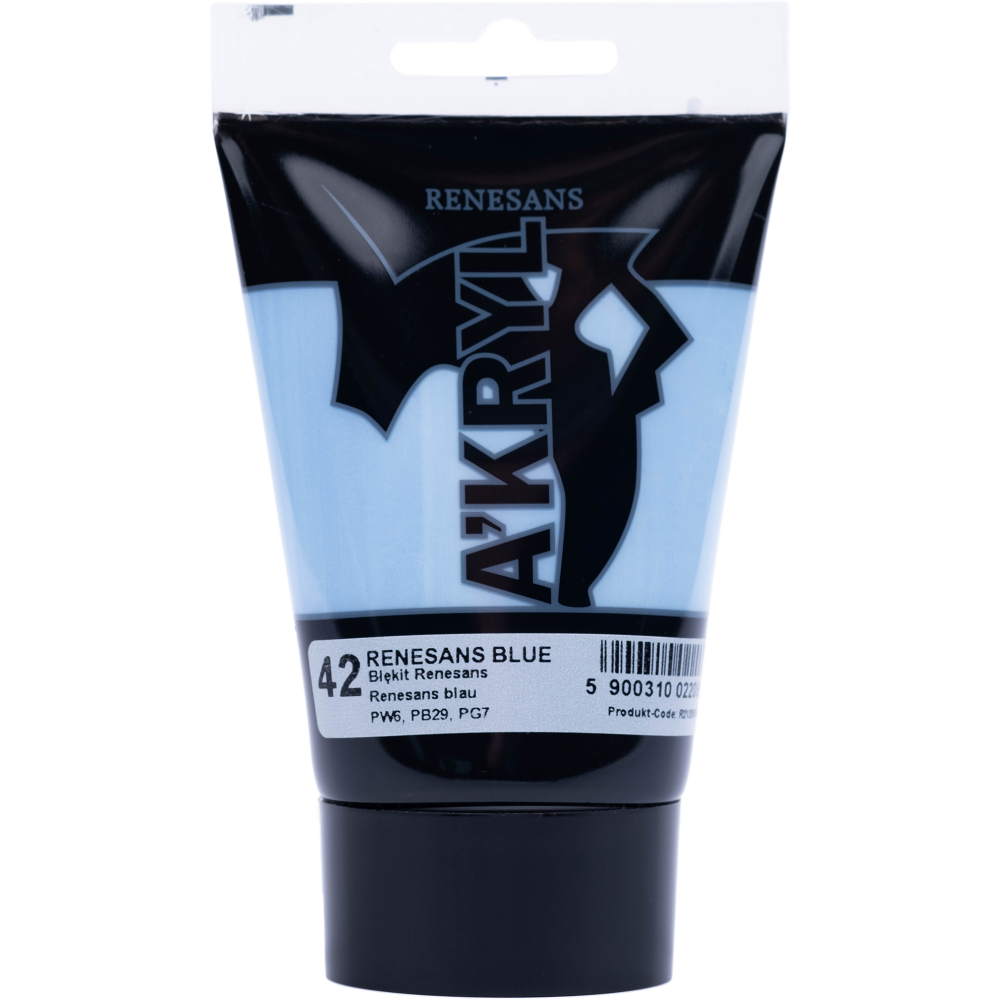 Acrylic A'kryl paint - Renesans - renesans blue, 100 ml