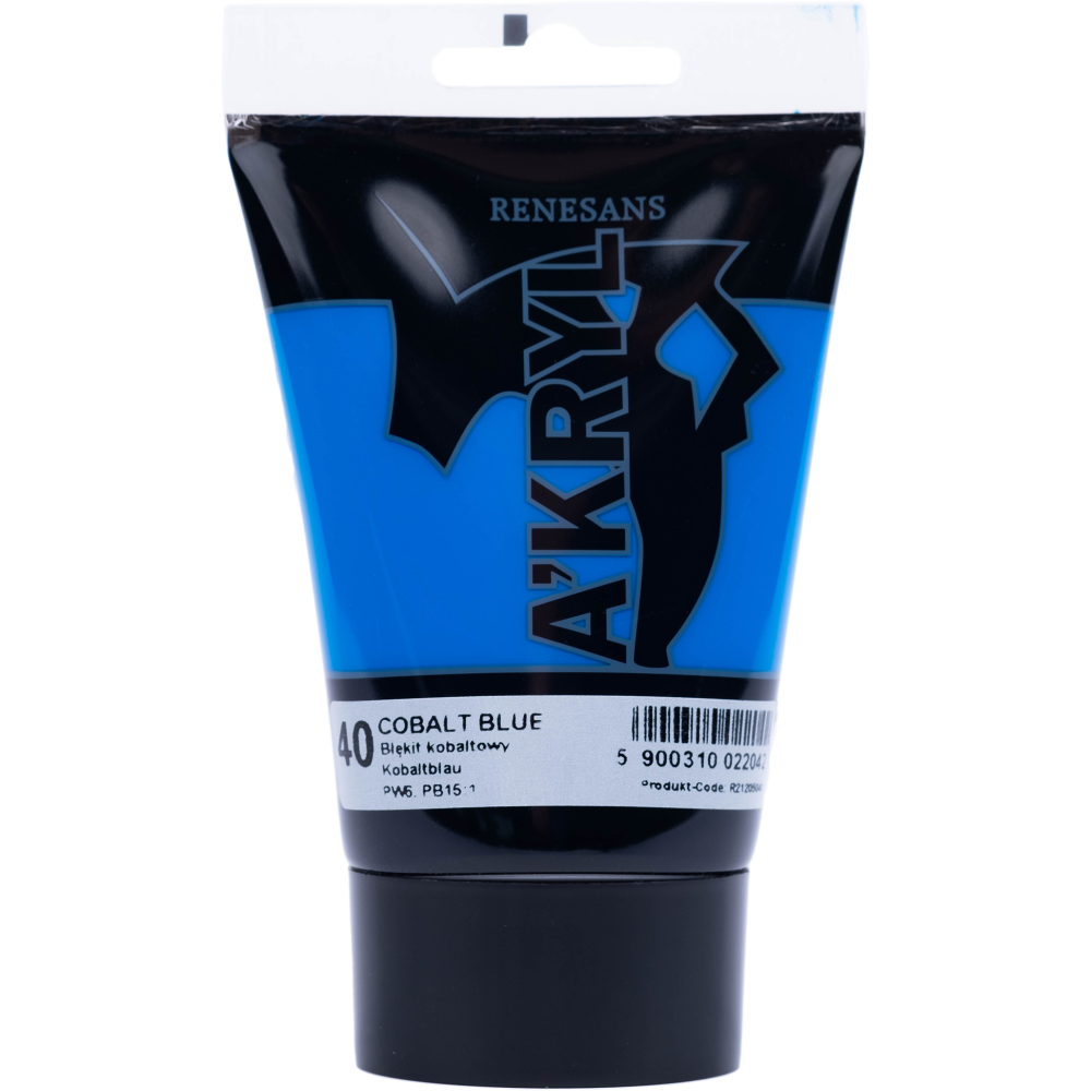Farba akrylowa A'kryl - Renesans - błękit kobaltowy, 100 ml