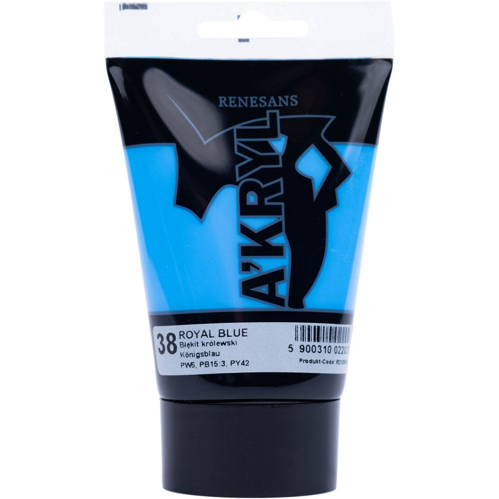 Acrylic A'kryl paint - Renesans - king's blue, 100 ml