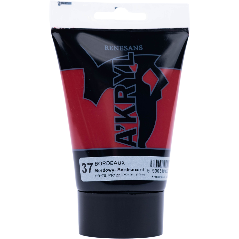 Acrylic A'kryl paint - Renesans - bordeaux, 100 ml