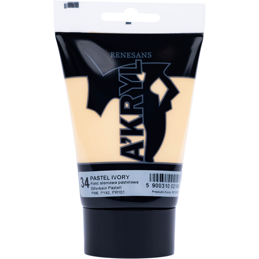 Acrylic A'kryl paint - Renesans - ivory pastel, 100 ml