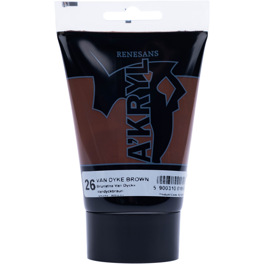 Farba akrylowa A'kryl - Renesans - brunat van dyck, 100 ml