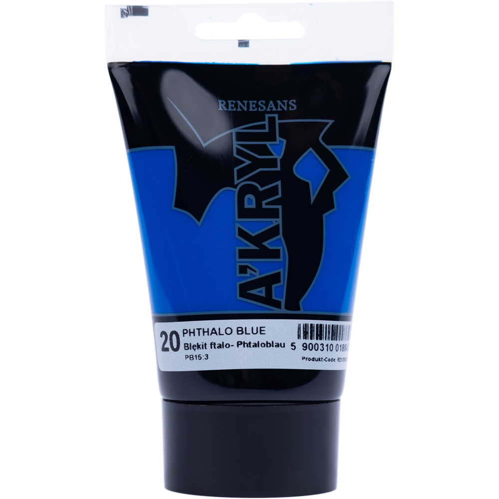 Farba akrylowa A'kryl - Renesans - błękit ftalowy, 100 ml