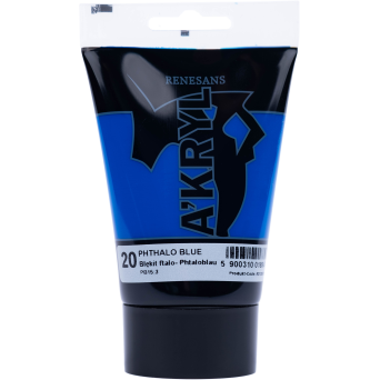 Acrylic A'kryl paint - Renesans - phthalo blue, 100 ml