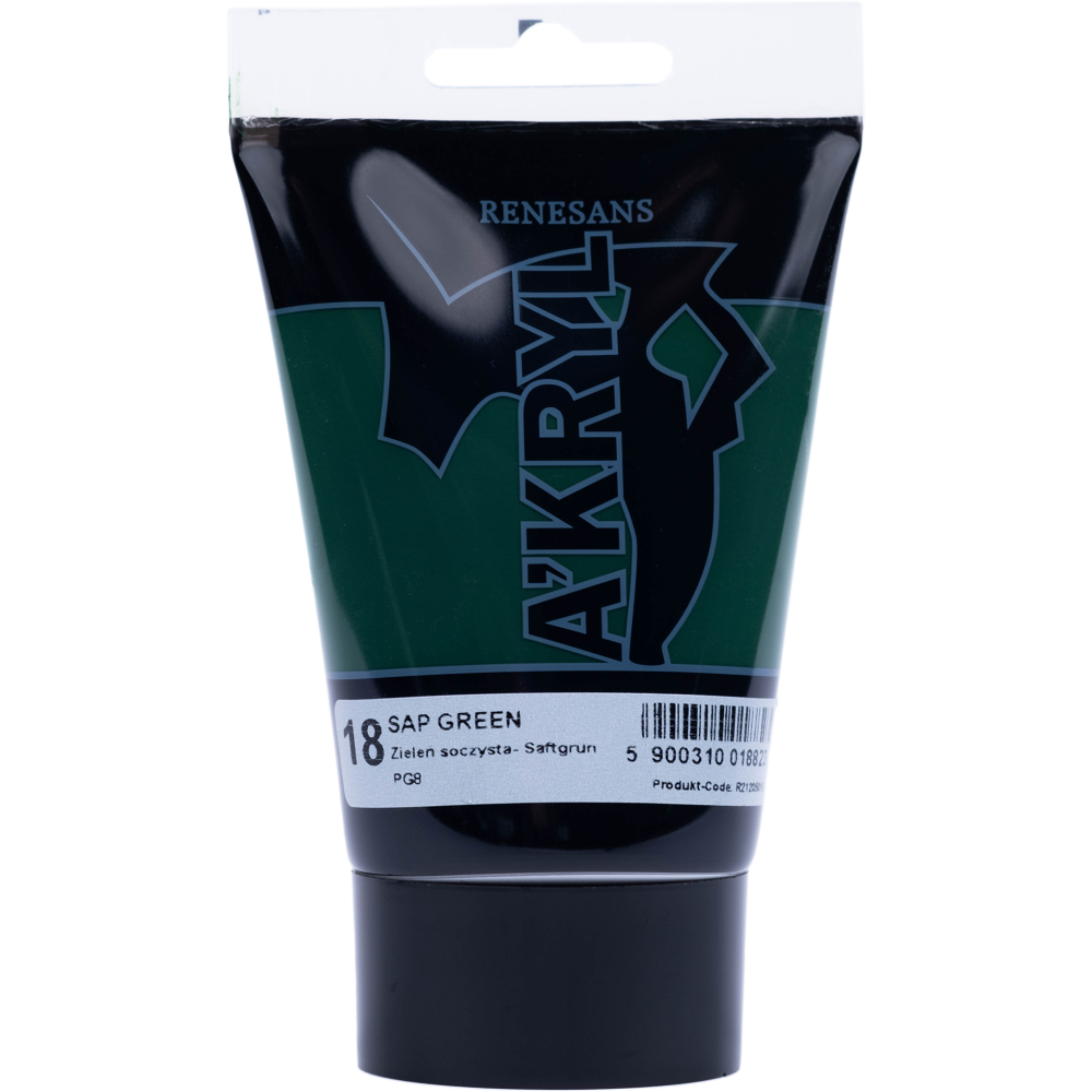 Acrylic A'kryl paint - Renesans - sap green, 100 ml