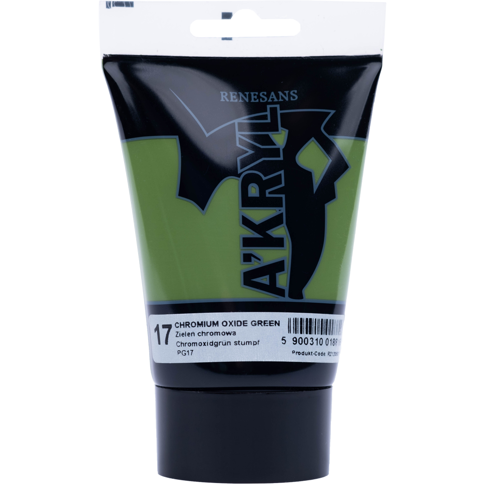 Acrylic A'kryl paint - Renesans - oxide of chromium, 100 ml