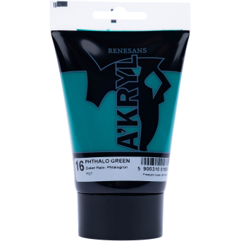 Acrylic A'kryl paint - Renesans - phtalo green, 100 ml