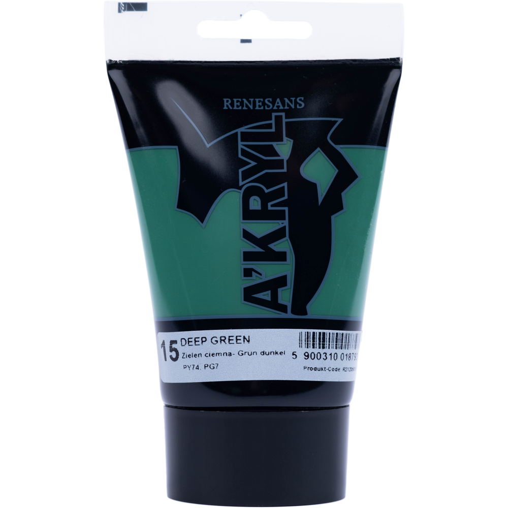 Farba akrylowa A'kryl - Renesans - zieleń ciemna, 100 ml