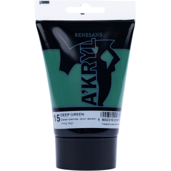 Farba akrylowa A'kryl - Renesans - zieleń ciemna, 100 ml