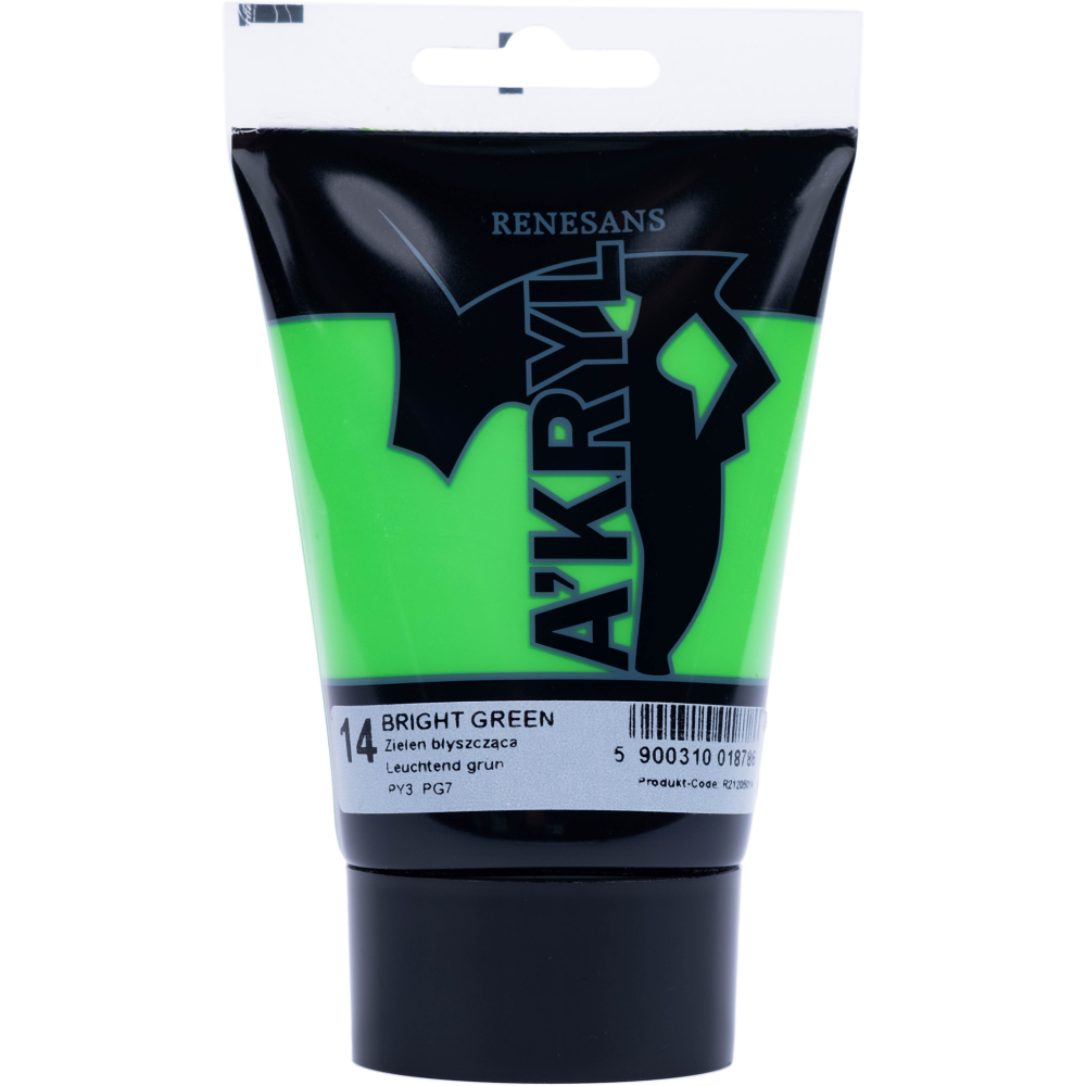 Acrylic A'kryl paint - Renesans - light green, 100 ml