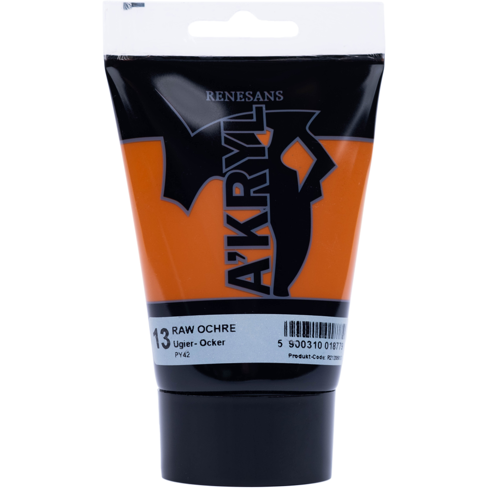 Acrylic A'kryl paint - Renesans - raw ochre, 100 ml