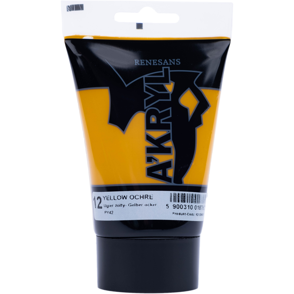 Farba akrylowa A'kryl - Renesans - ochra żółta, 100 ml