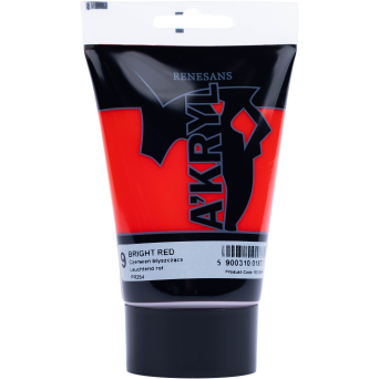 Acrylic A'kryl paint - Renesans - brillant red, 100 ml