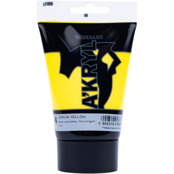 Acrylic A'kryl paint - Renesans - lemon yellow, 100 ml
