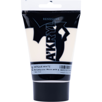 Acrylic A'kryl paint - Renesans - antique white, 100 ml