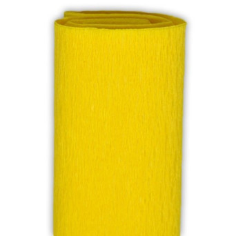 Bibuła marszczona - żółta, 50 x 200 cm