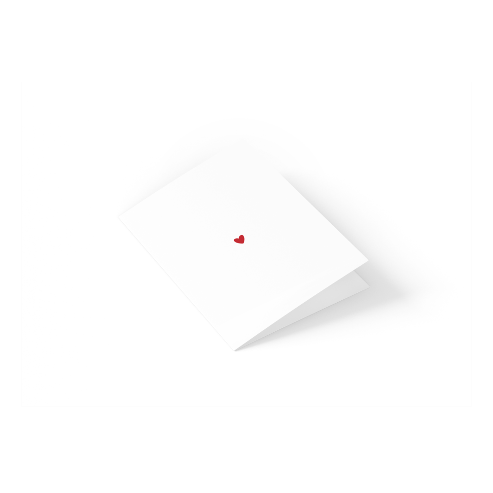 Greeting card - Eökke - Red heart, 12 x 17 cm