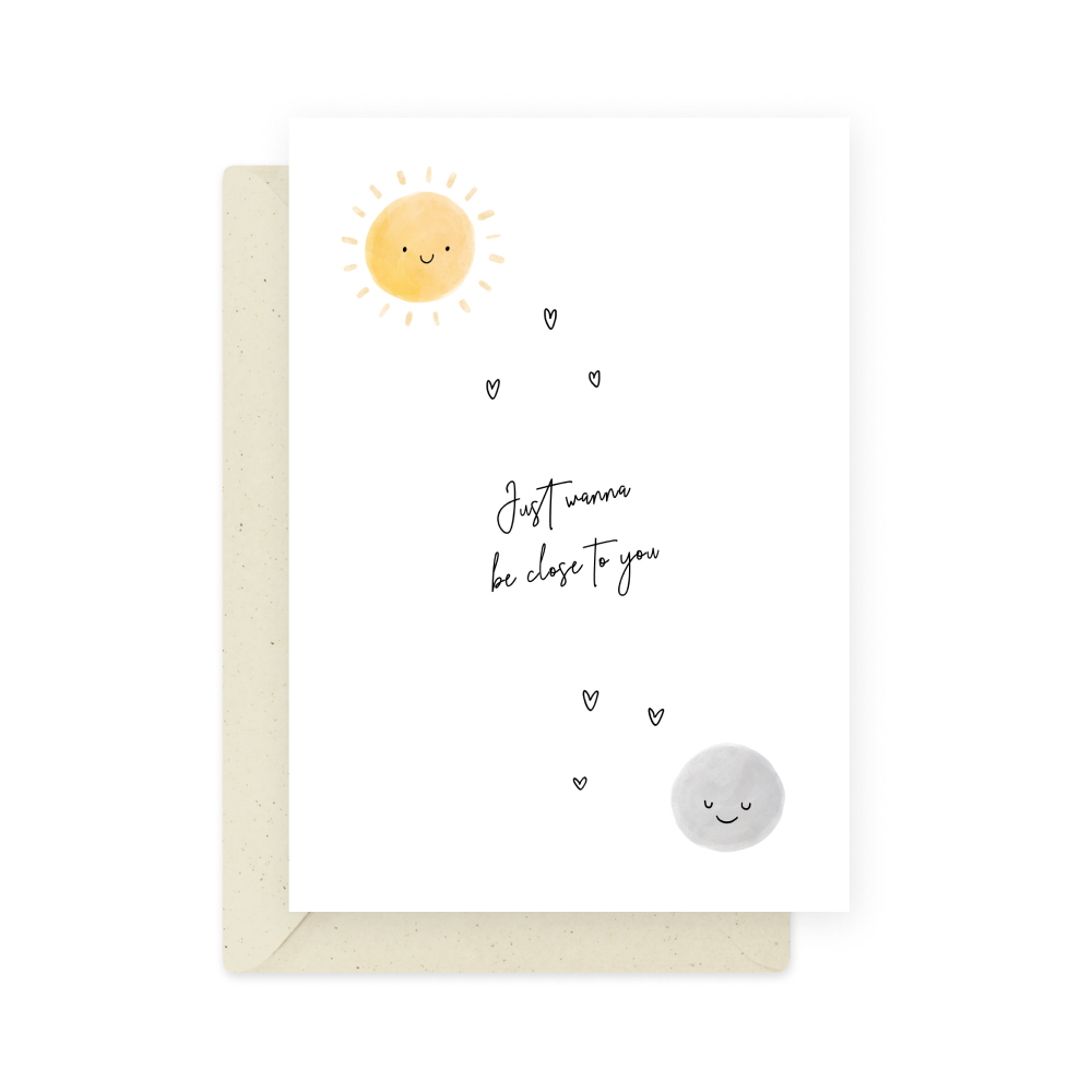 Greeting card - Eökke - Just wanna be close to you, 12 x 17 cm