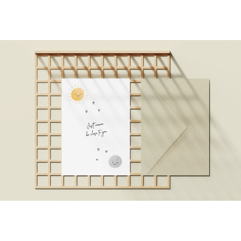 Greeting card - Eökke - Just wanna be close to you, 12 x 17 cm