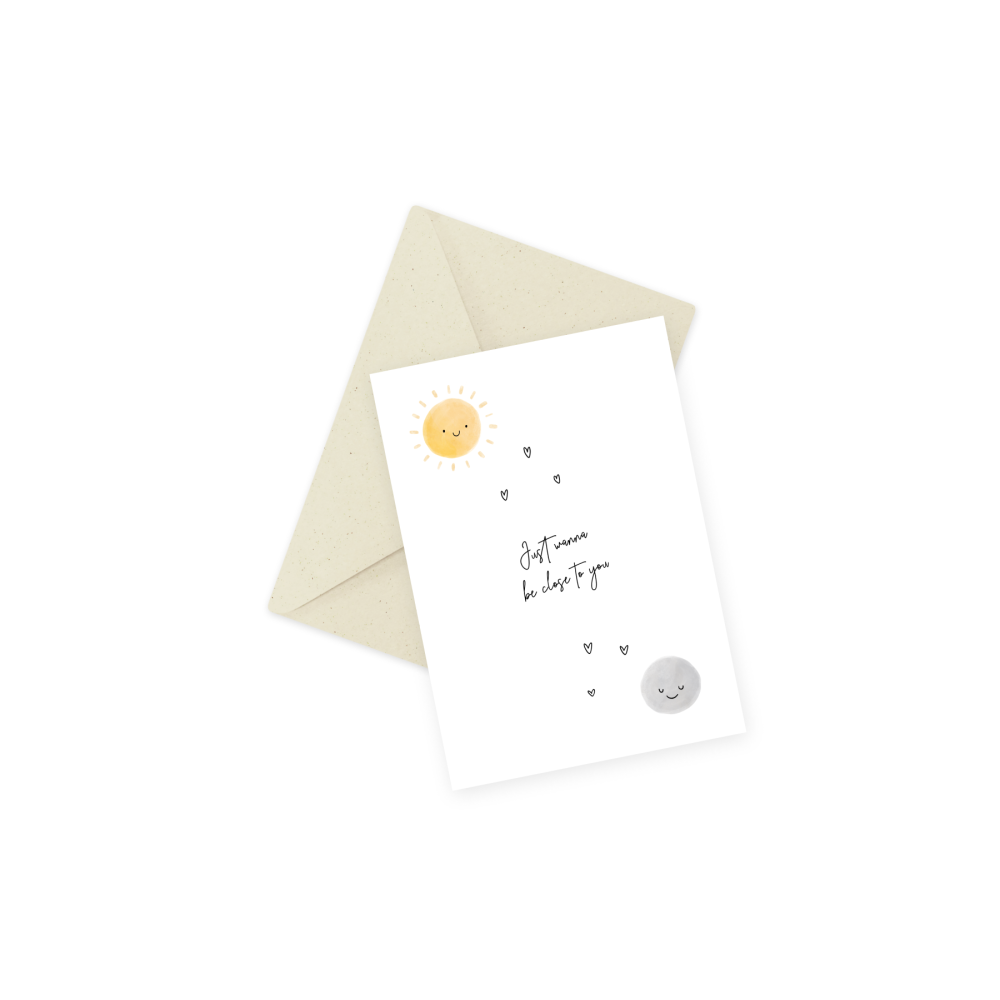 Greeting card - Eökke - Just wanna be close to you, 12 x 17 cm