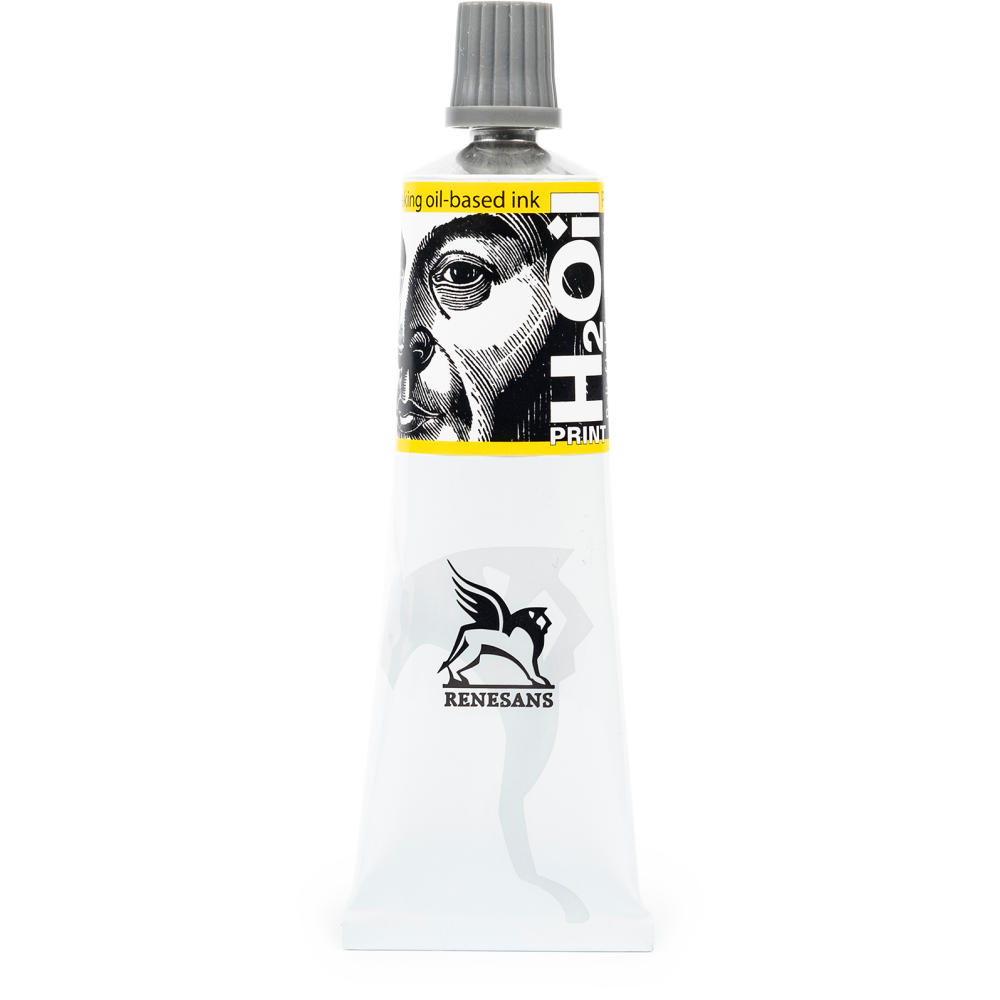 Farba graficzna do linorytu H2Oil Print - Renesans - Żółta Podstawowa, 60 ml