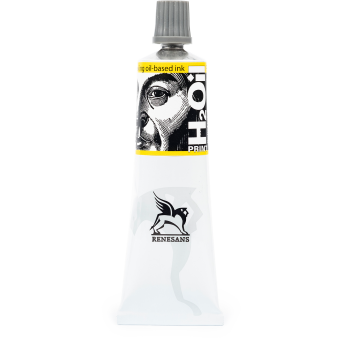 Farba graficzna do linorytu H2Oil Print - Renesans - Żółta Podstawowa, 60 ml