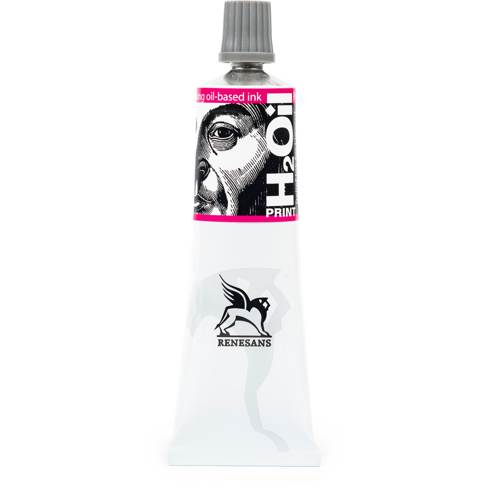 H2Oil relief paint, ink for linocut - Renesans - Red, 60 ml