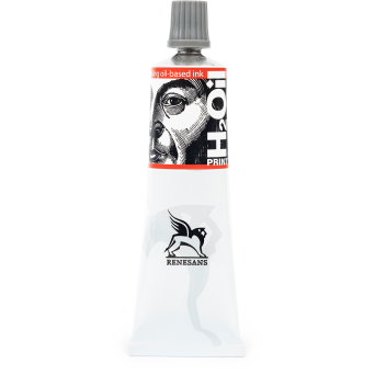 H2Oil relief paint, ink for linocut - Renesans - Cadmium Red, 60 ml