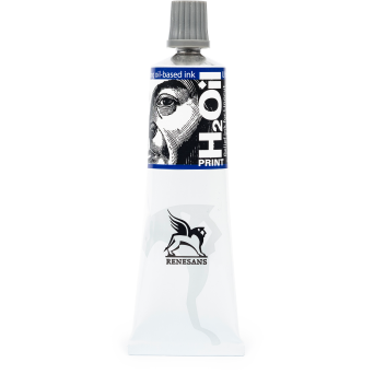 H2Oil relief paint, ink for linocut - Renesans - Blue Ultramarine, 60 ml