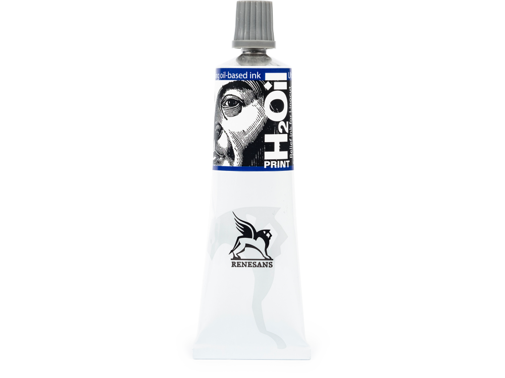Farba graficzna do linorytu H2Oil Print - Renesans - Ultramaryna Niebieska, 60 ml