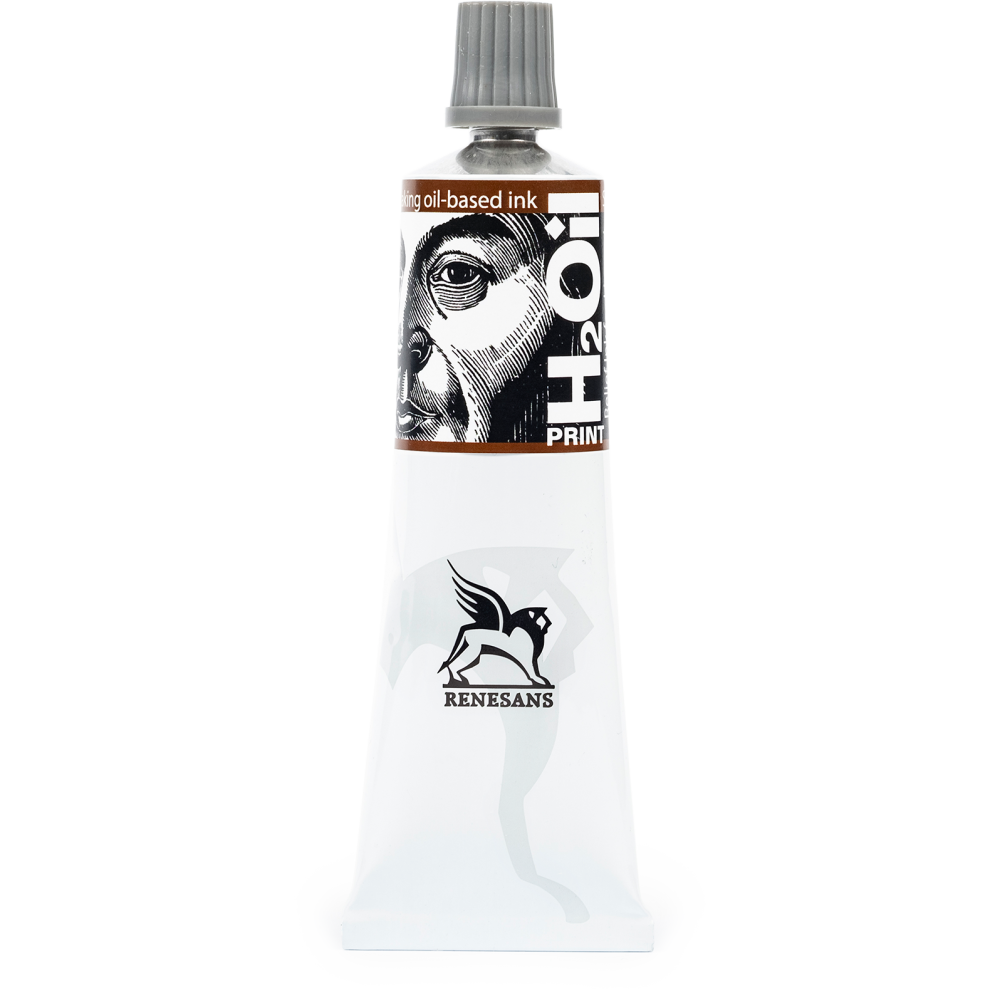 Farba graficzna do linorytu H2Oil Print - Renesans - Sepia, 60 ml
