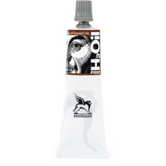 Farba graficzna do linorytu H2Oil Print - Renesans - Sepia, 60 ml