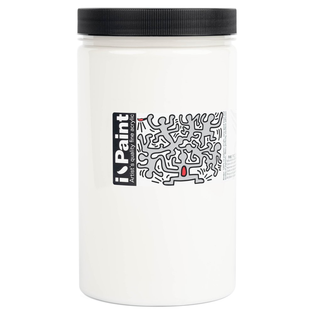 Farba akrylowa I-Paint - Renesans - 01, titanium white, 1200 ml