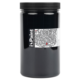 Acrylic paint I-Paint - Renesans - 18, Carbon Black, 1200 ml