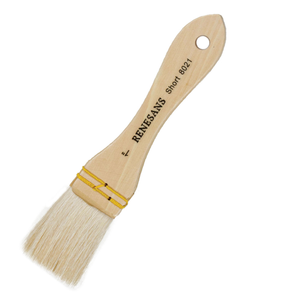 Background Hake, natural brush, 8021S series - Renesans - short handle, no. 1