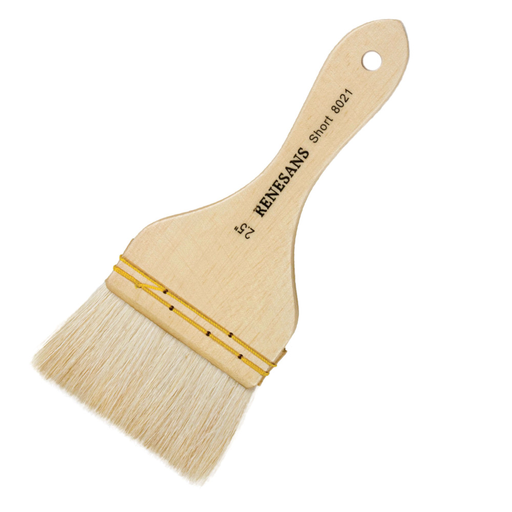 Background Hake, natural brush, 8021 series - Renesans - short handle, no. 2.5