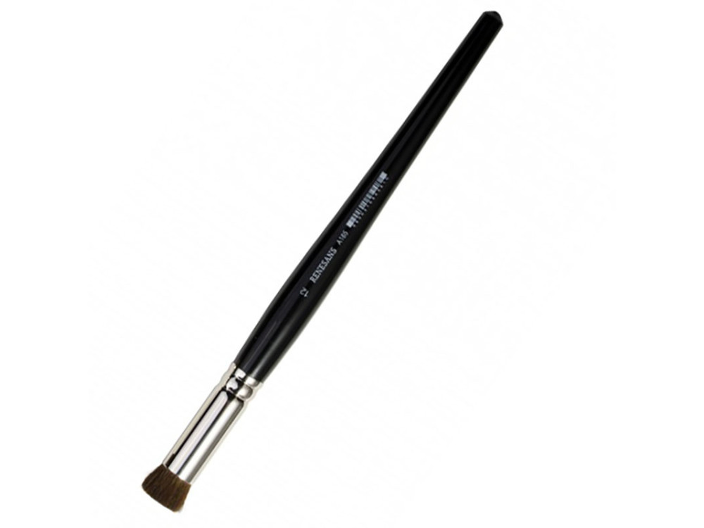 Round, natural brush for pastel smudging, A185 series - Renesans - no. 12