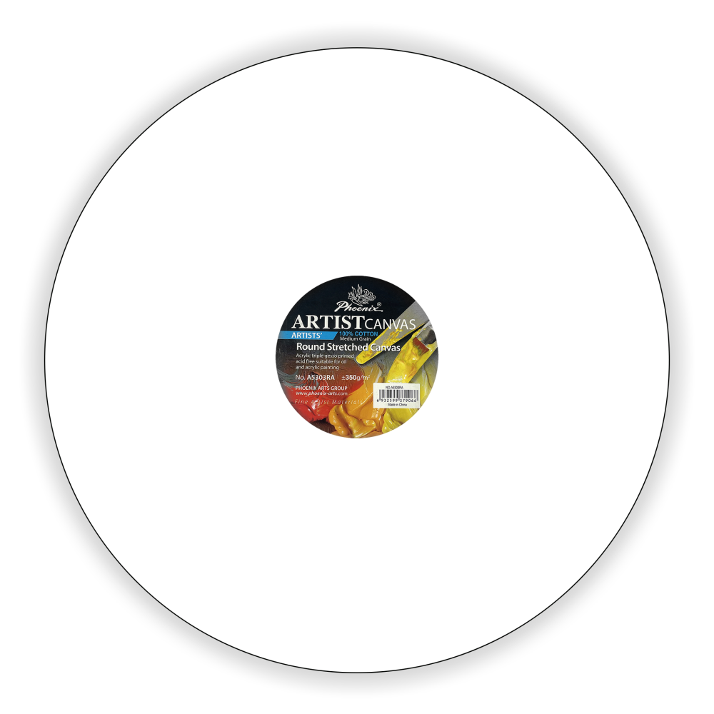 Stretched canvas Artist's - Phoenix - round, 40,5 cm